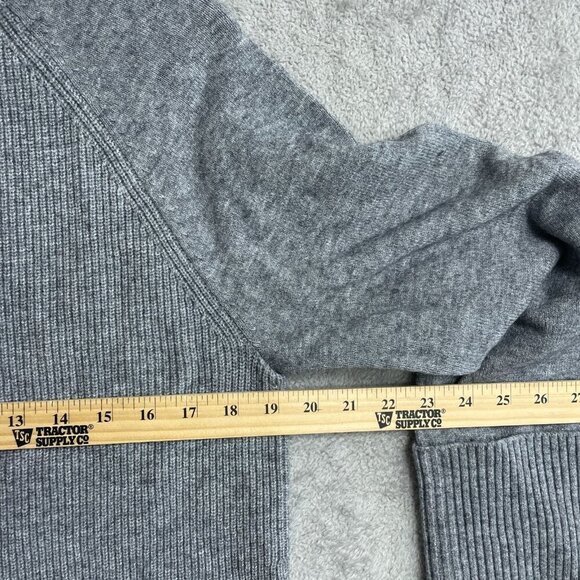 NEW Hilary Radley Womens Size M Grey Ribbed Knit Mini Sweater Dress Gray - Picture 10 of 12